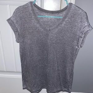 grey v-neck tshirt